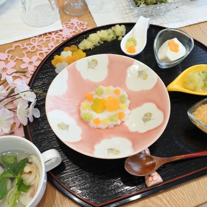 離乳食初期中期 ひな祭りちらし寿司風 レシピ 作り方 By 管理栄養士きゃさりん 楽天レシピ